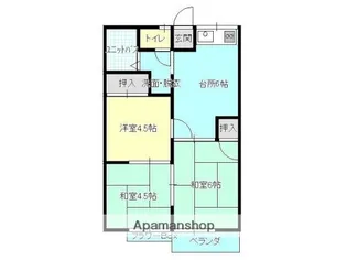 サトーハイツ【1F西号室】の間取り