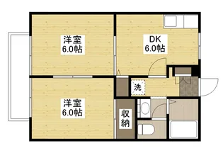 モンブランソレジオA【101号室】の間取り