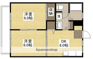グリーンベル新徳田【104号室】の間取り