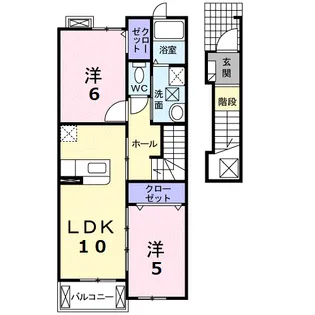 アルバ グランデA【2階】の間取り