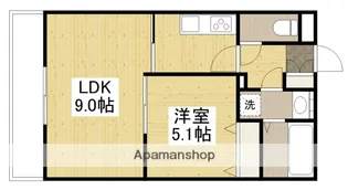 アルーア西町【101号室】の間取り