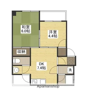 メゾン日経【20B号室】の間取り