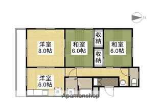 羽原マンション【305号室】の間取り