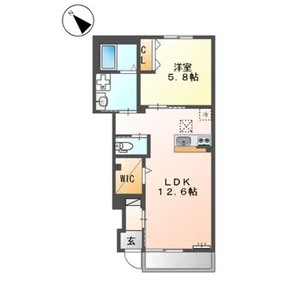 サンコートKⅡ【1階】の間取り