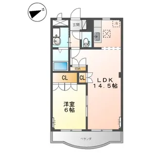 メゾン・グロワール【1階】の間取り