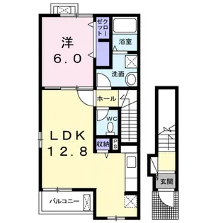 ジョリ フィユ【2階】の間取り