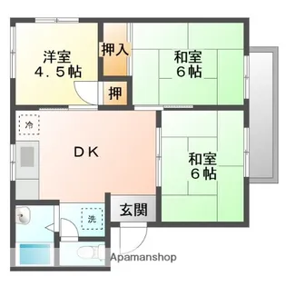 クレセント春日 A【2階】の間取り