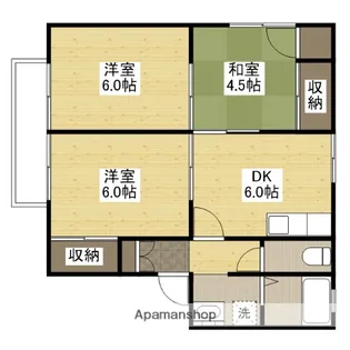 レジデンスアイC【101号室】の間取り