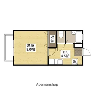 ブルーダイアモンドA【2-C号室】の間取り