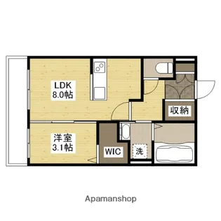 THE APARTMENT福山駅前【2階】の間取り