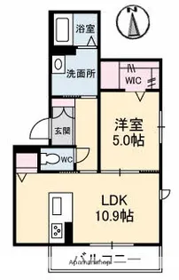 グランベレオ大門【3階】の間取り