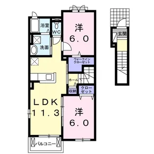 グレイス【2階】の間取り