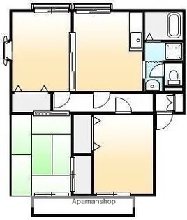 サンライフ南蔵王 A【201号室】の間取り