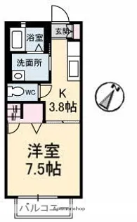 ドミール多治米 A棟【2階】の間取り