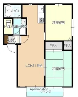 ニューサンシティ川口C【1階】の間取り