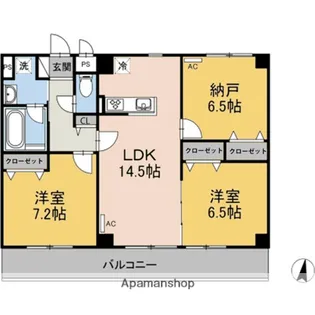 グロリオサ【302号室】の間取り