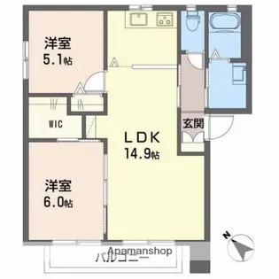 MEW HOUSE(ミュウハウス)【1階】の間取り