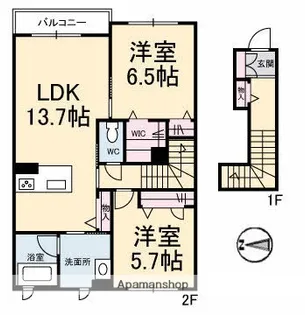 ルミエール【2階】の間取り