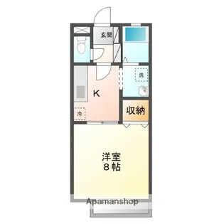 ジェルメ南蔵王C【2階】の間取り