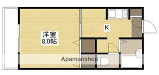 ローズガーデンD【205号室】の間取り