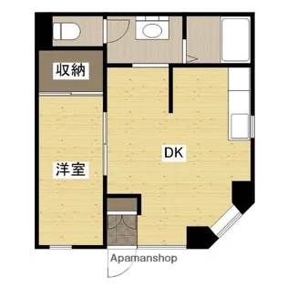 北条ビル【1-2号室】の間取り