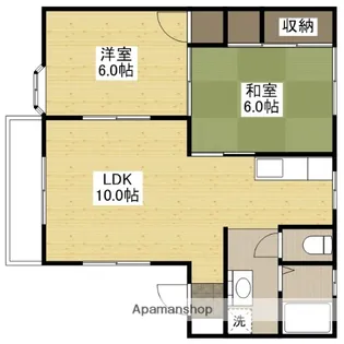 ヴィラ丹波屋B【2階】の間取り