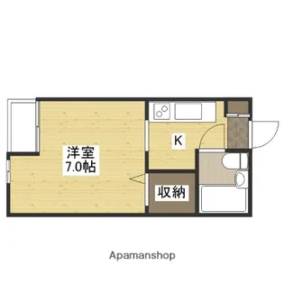 LA新徳田B【209号室】の間取り