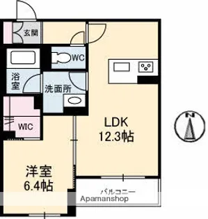 シャーメゾンベレオ西桜町【3階】の間取り