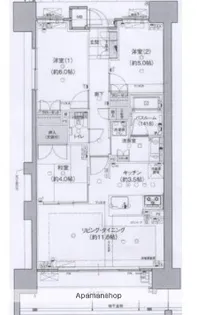 ソシオ入船【905号室】の間取り