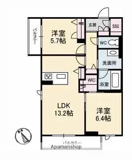 ヤマトハイムⅤ【3階】の間取り