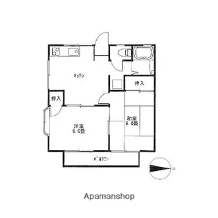 ヴィラ幸陽Ⅰ【2階】の間取り