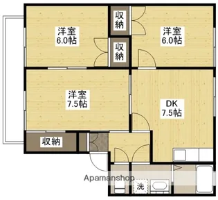 コーポアンダンテ【101号室】の間取り