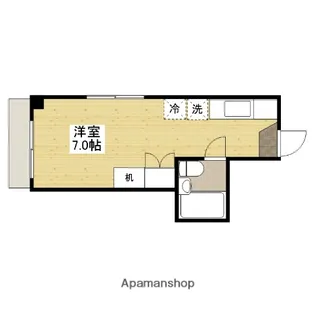 プレイシス福山【203号室】の間取り