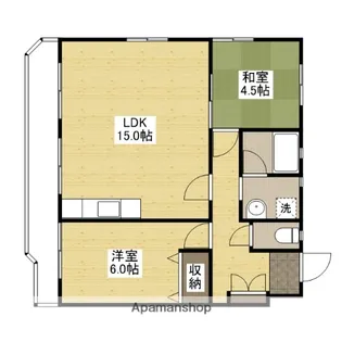 ソレイユ木之庄【4階】の間取り