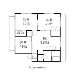 ラフォーレウツミ【102号室】の間取り