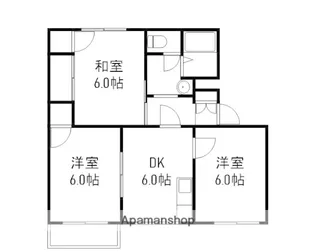 メゾンたちばな【2階】の間取り