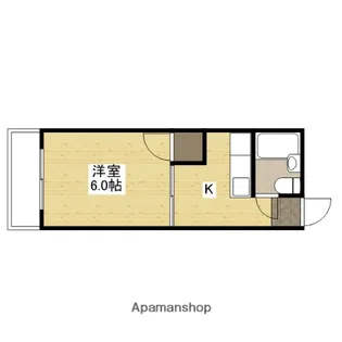 マンションMIWA【202号室】の間取り