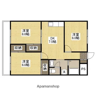 ジュネスKASUGA【3階】の間取り