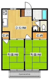 シティハイツ大黒B【101号室】の間取り