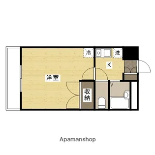 カサブランカ高橋A【202号室】の間取り