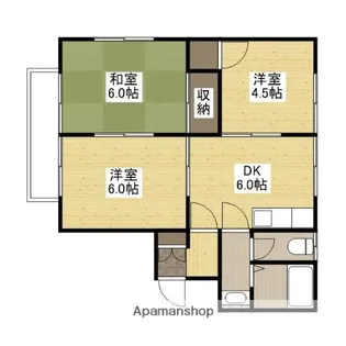 コーポキッタカ2【107号室】の間取り