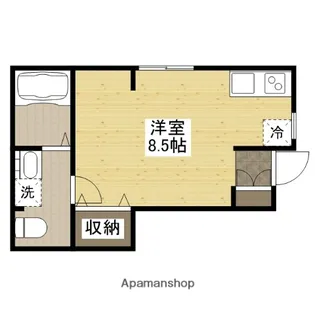 ソフィスコート多治米【104号室】の間取り