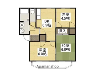 アメニティータウン千代田B【1階】の間取り