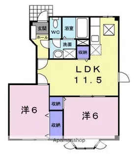 ルミナス・オノ【1階】の間取り