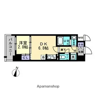 ミラージュパークフロント【11階】の間取り