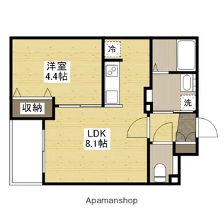 月光福山駅西【3階】の間取り