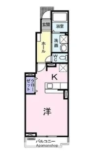 アンソレイエⅠ【102号室】の間取り
