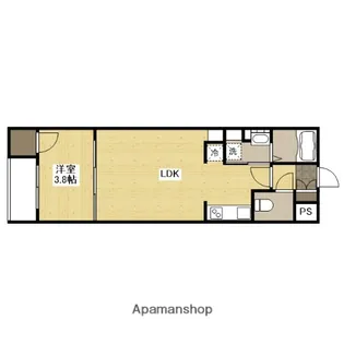 アコット東深津【3階】の間取り