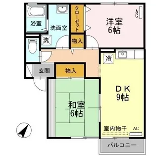 ローズガーデン【2階】の間取り