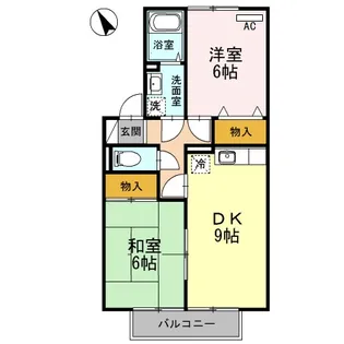 セジュールASO【1階】の間取り